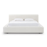 Meena Cream Upcycled Linen Storage Bed