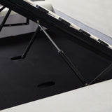 Meena Cream Upcycled Linen Storage Bed