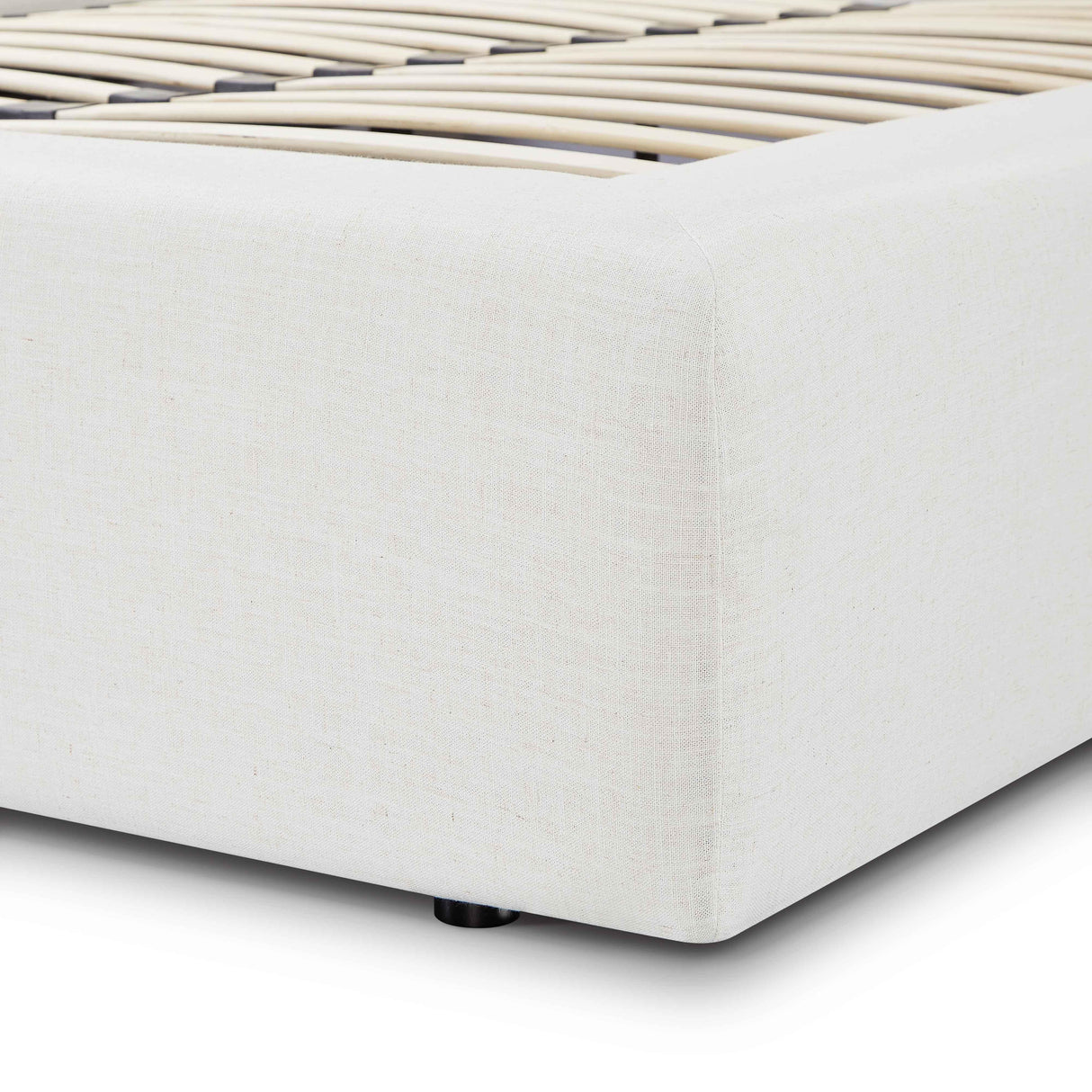 Meena Cream Upcycled Linen Storage Bed