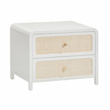 Patty 28" Rattan 2 Drawer Nightstand