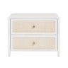 Patty 28" Rattan 2 Drawer Nightstand