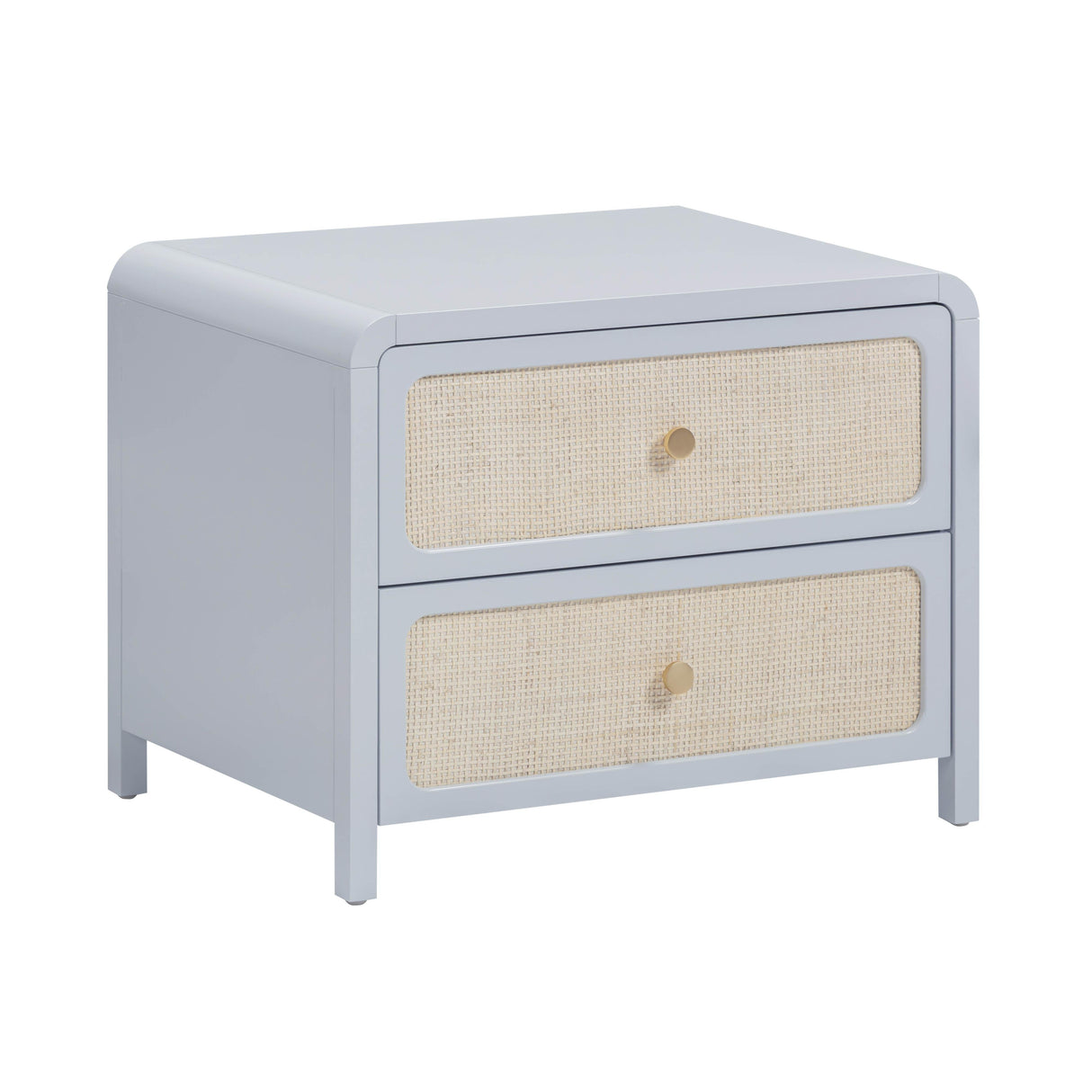 Patty 28" Rattan 2 Drawer Nightstand
