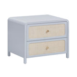 Patty 28" Rattan 2 Drawer Nightstand