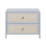 Patty 28" Rattan 2 Drawer Nightstand