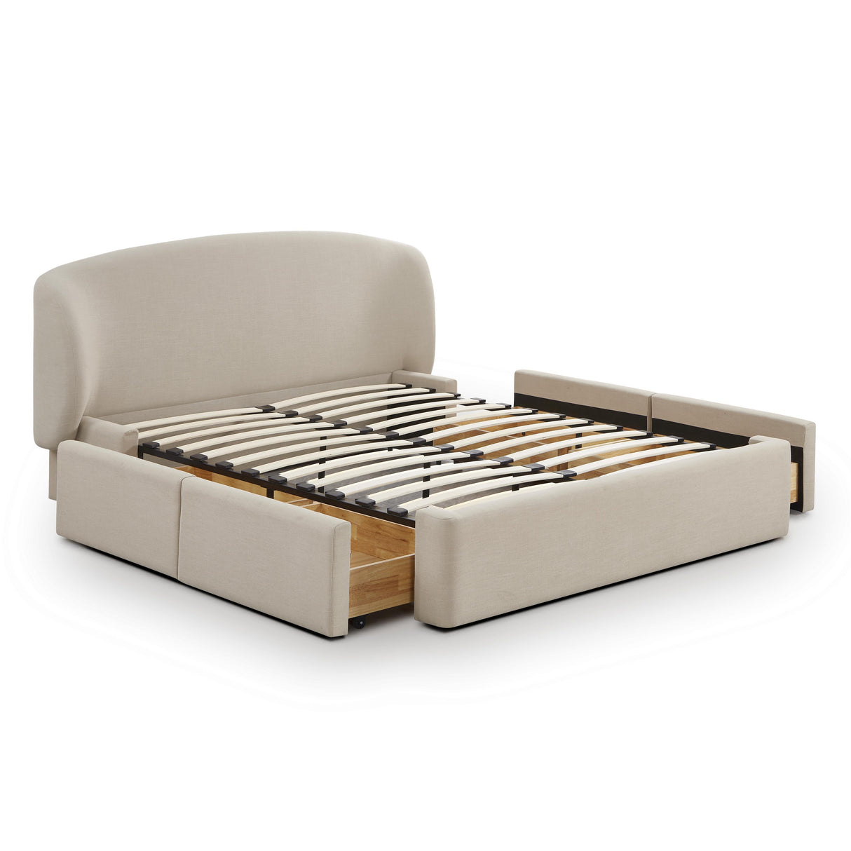 Corey Upcycled Linen Storage Bed