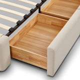 Corey Upcycled Linen Storage Bed