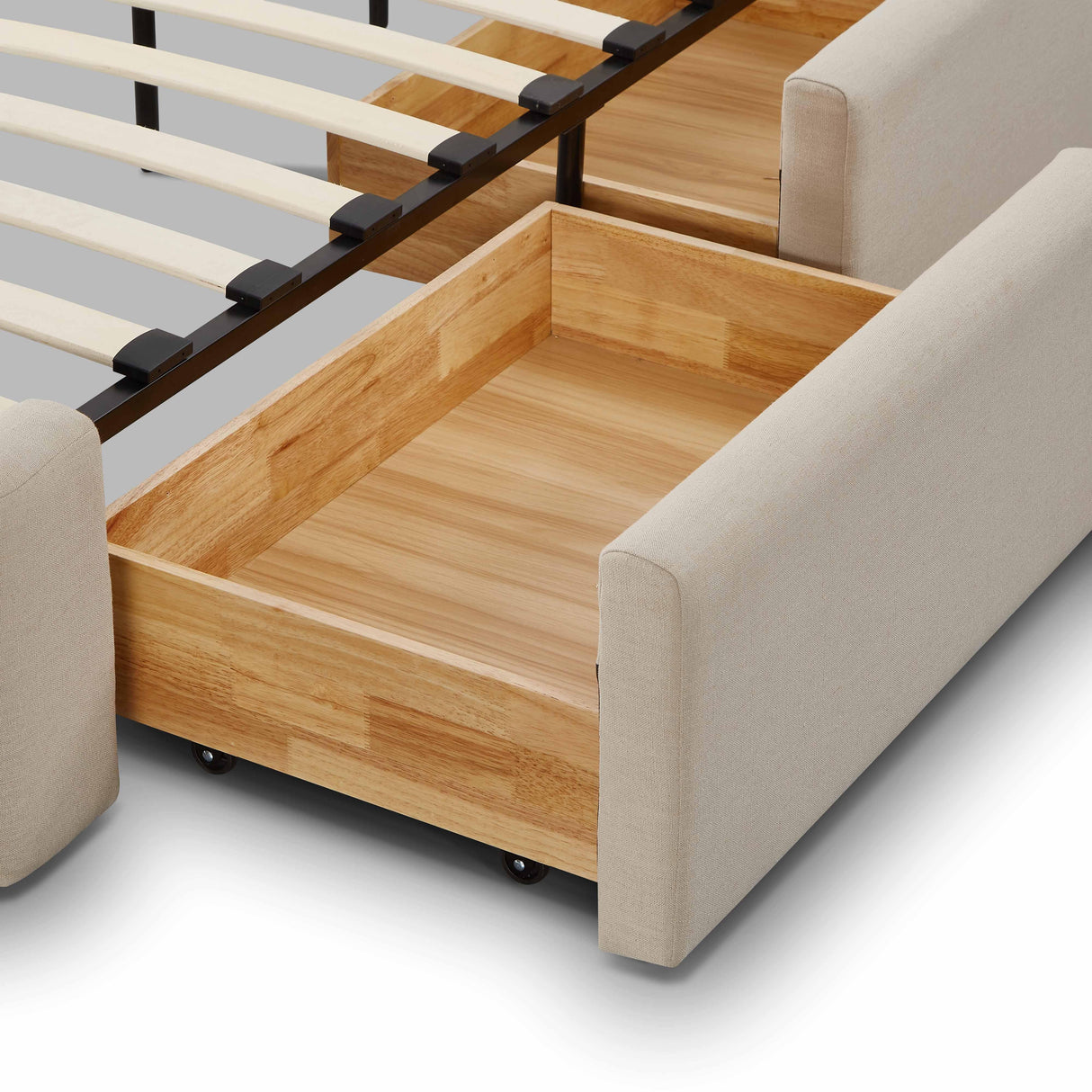 Corey Upcycled Linen Storage Bed