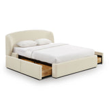 Corey Upcycled Linen Storage Bed