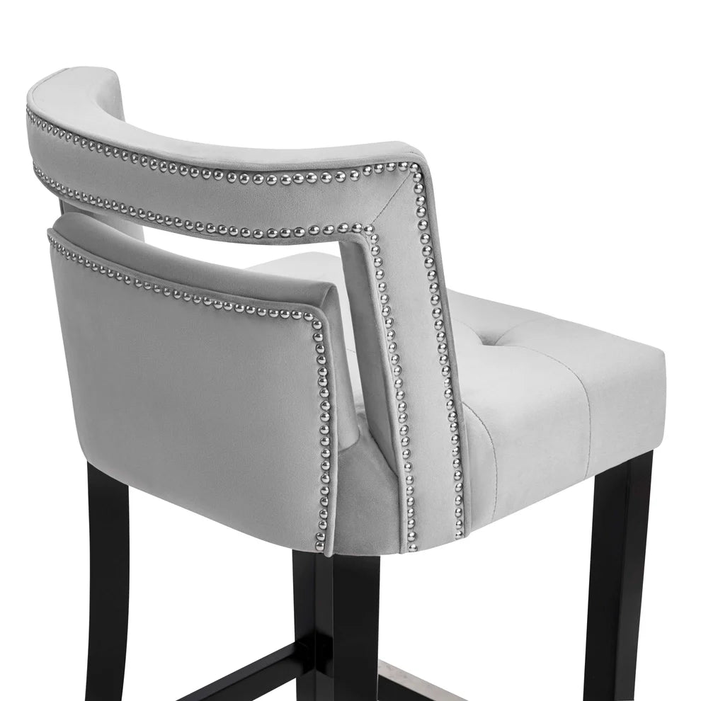 Hart Navy Velvet Counter Stool