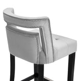 Hart Navy Velvet Counter Stool