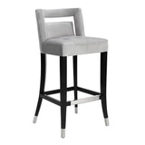 Hart Navy Velvet Counter Stool