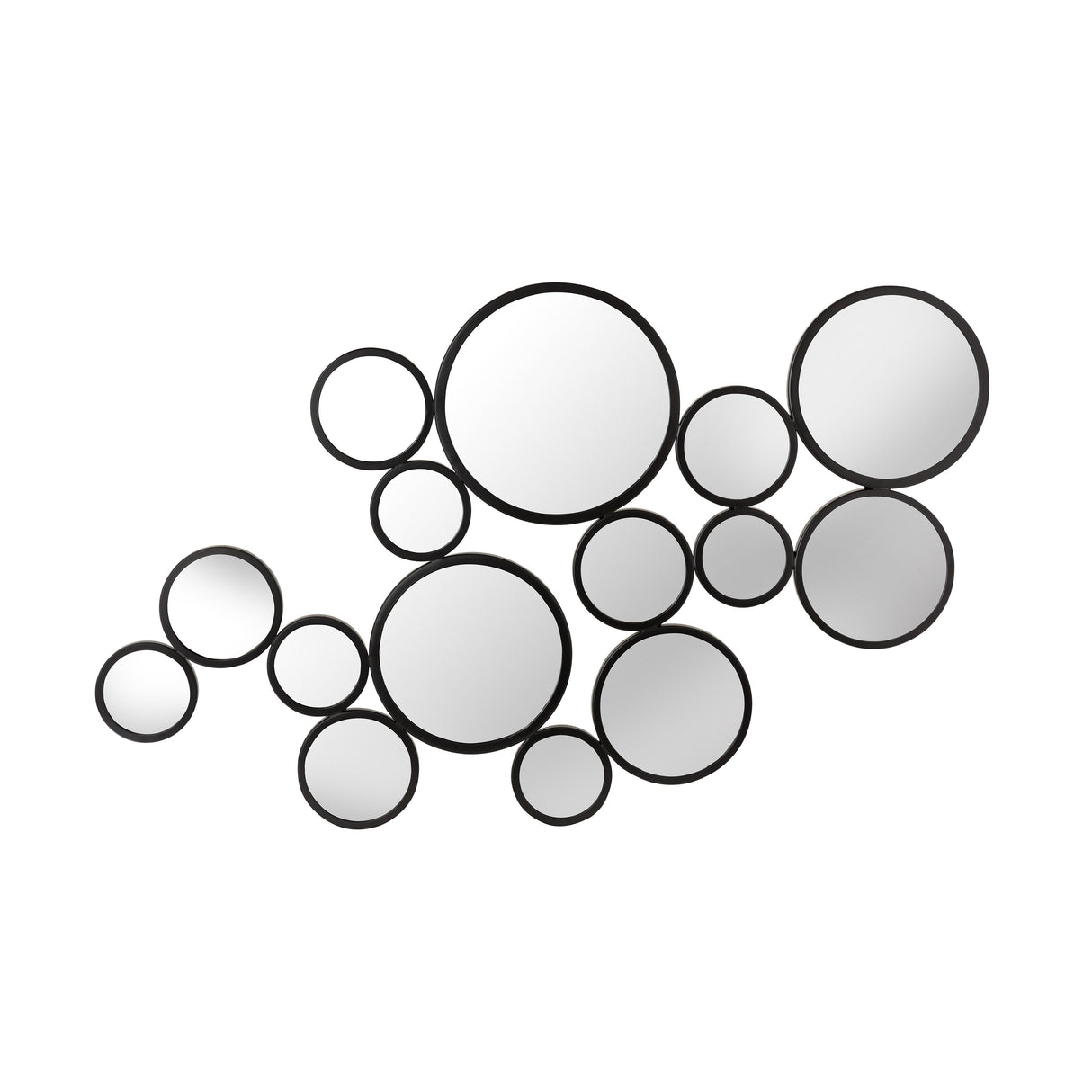 Zoha 46"X25" Black Wall Mirror