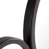 Zoha 46"X25" Black Wall Mirror