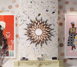 Sunflower 36" Antique Wall Mirror