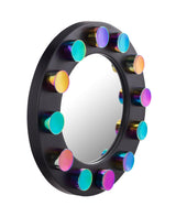 Rockstar 27.5" Black Round Wall Mirror