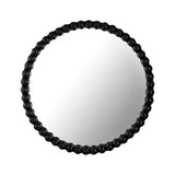 Baria White Wooden Mirror