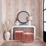 Baria White Wooden Mirror