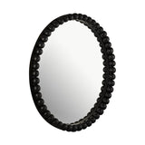 Baria White Wooden Mirror
