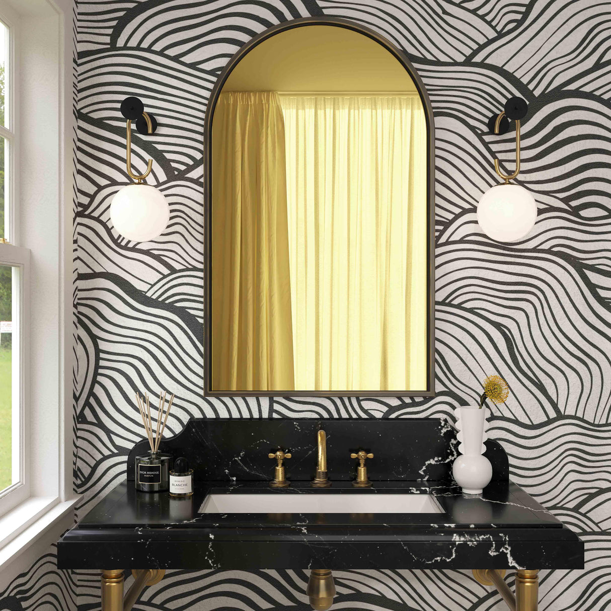 Hadley 24"X40" Arched Wall Mirror