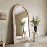 Kaia 48"X79" Cream Textured Floor Mirror