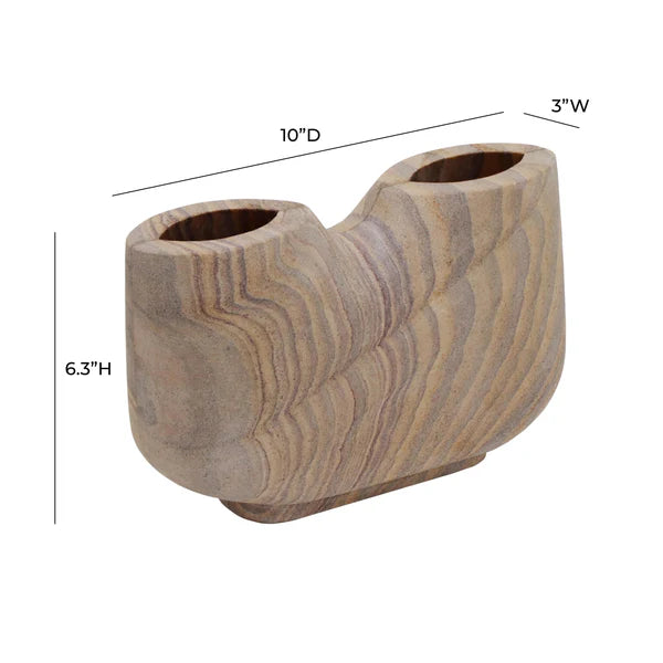 Saava Rainbow Stone Novelty Vase dimensions