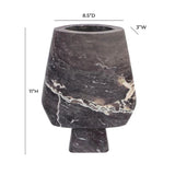 Samma Grey Marble Vase