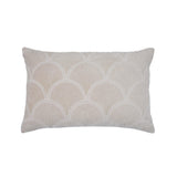 Destiny 24"X16" White Woven Rectangular Cushion