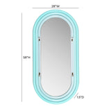Neon Oval Wall Mirror (26"X50"-28"X58")