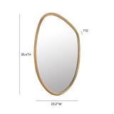 Mika 23"X35.4" Gold Wall Mirror