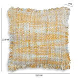 Frazzle 22.5" Textured Square Accent Cushion Cover