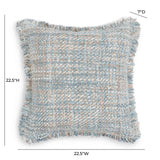 Frazzle 22.5" Textured Square Accent Cushion Cover