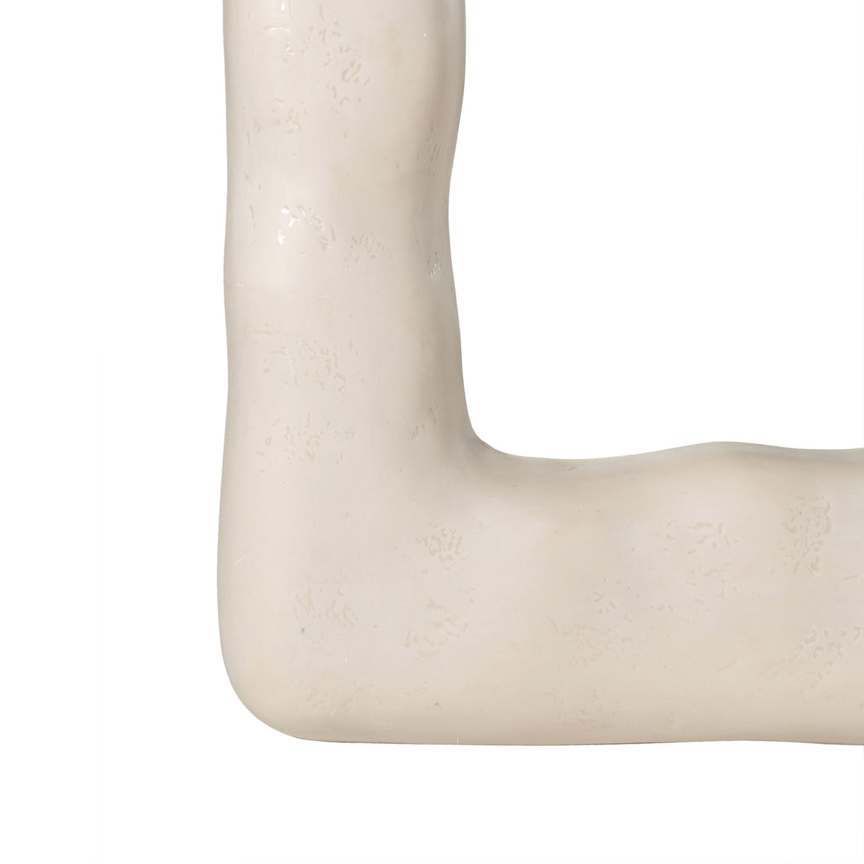 Kaia 32"X64" Cream Textured Small Floor Mirror