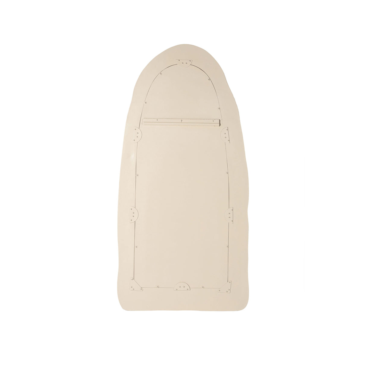 Kaia 32"X64" Cream Textured Small Floor Mirror