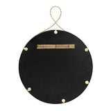 Ravina 24"X31" Braided Brass Round Wall Mirror