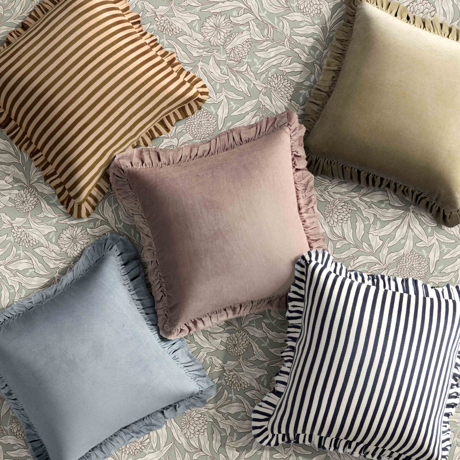 Alessia 20.5" Distressed Velvet Square Accent Pillow