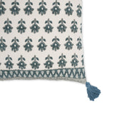 Blossom 20" Printed Cotton Tassel Accent Cushion Cover