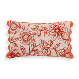 Portia 20"X12" Embroidered Cotton Flex Accent Cushion Cover