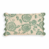 Portia 20"X12" Embroidered Cotton Flex Accent Cushion Cover