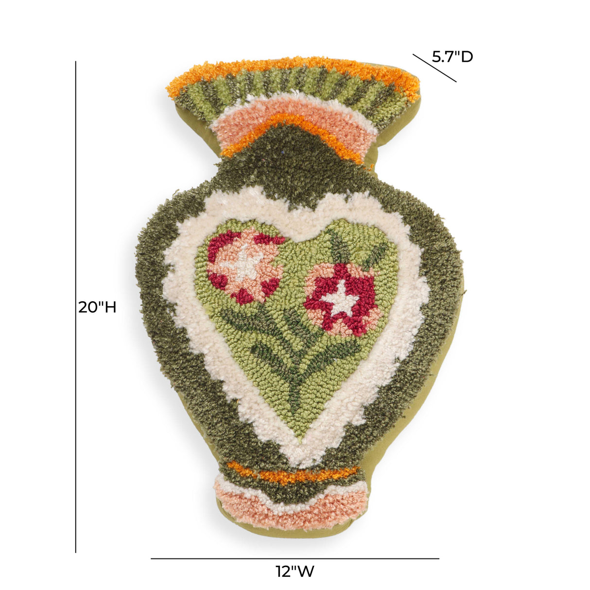 Amphorae 12"X20" Tufted Accent Pillow