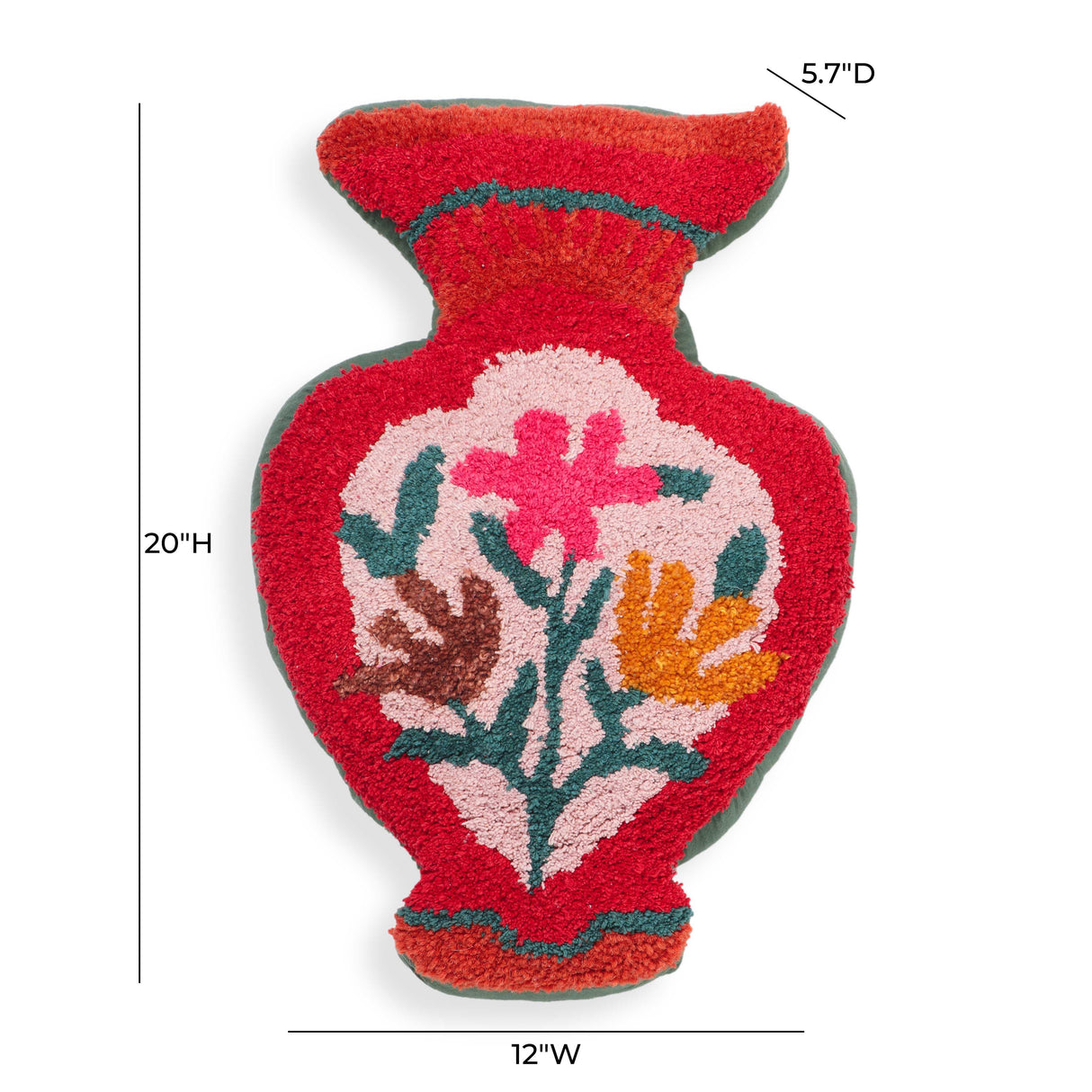 Amphorae 12"X20" Tufted Accent Pillow