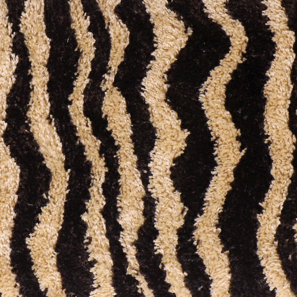 Zebra 39" Brown Striped Tufted Bench