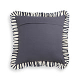 Alessia 20" Striped Ruffle Square Accent Pillow Cover