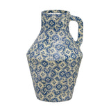 Cotton Mache Vase in Lisbon Tile