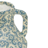 Cotton Mache Vase in Lisbon Tile