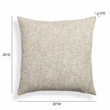 Poh 20" Boucle Square Accent Pillow