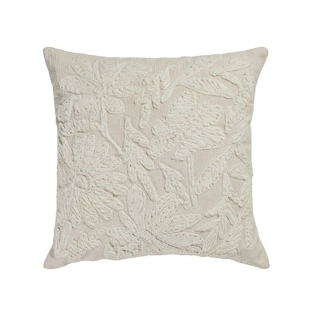Tabitha 24" Euro Size Square Embroidered Throw Pillow - View 2