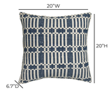 Maresh 20" Square Woven Throw Pillow - View 9