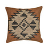 Terra 20" Square Wool and Jute Kilim Throw Pillow - View 2