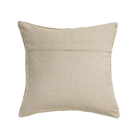 Terra 20" Square Wool and Jute Kilim Throw Pillow - View 13