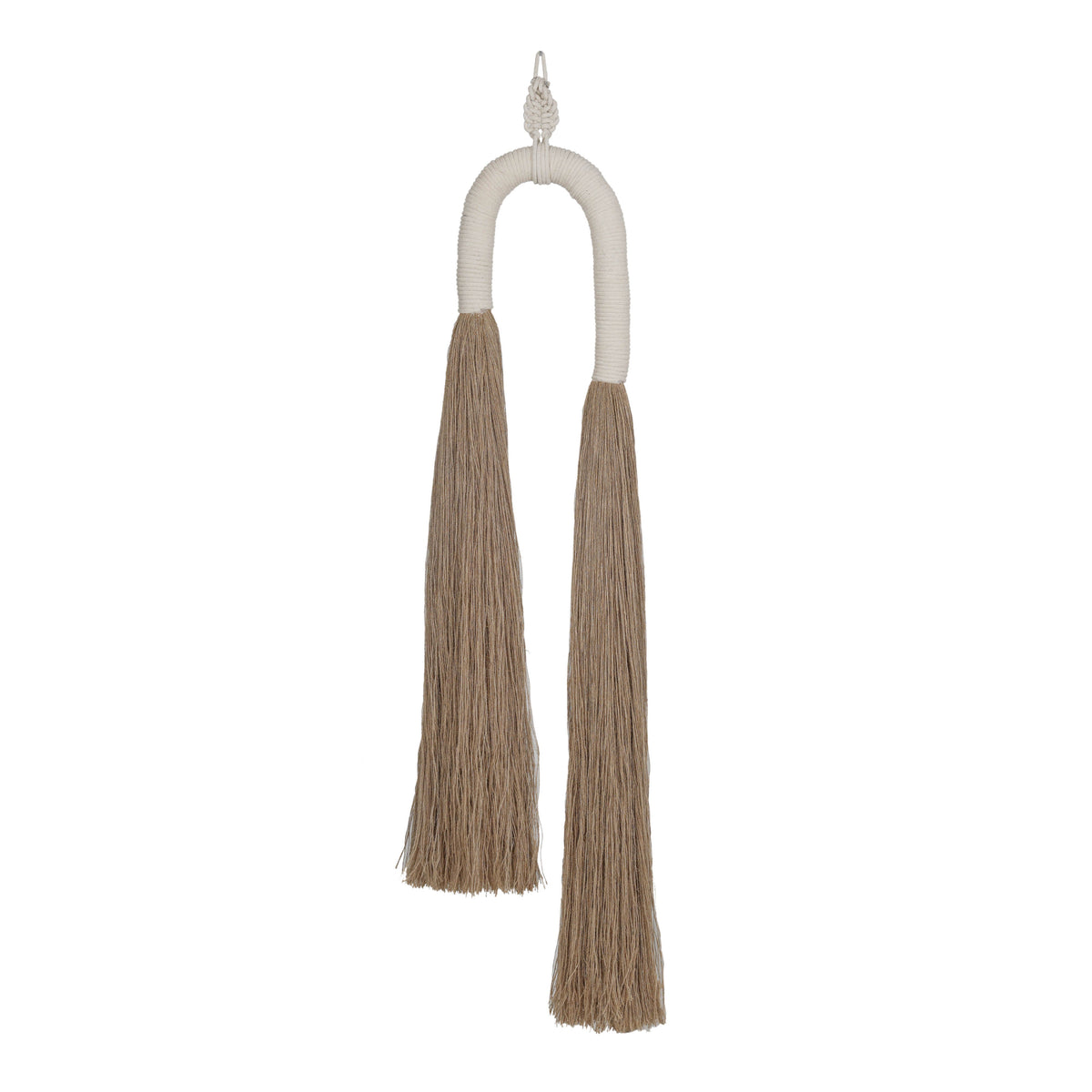 Pasha Natural Cotton Jute Tassel Wall Decor - View 1